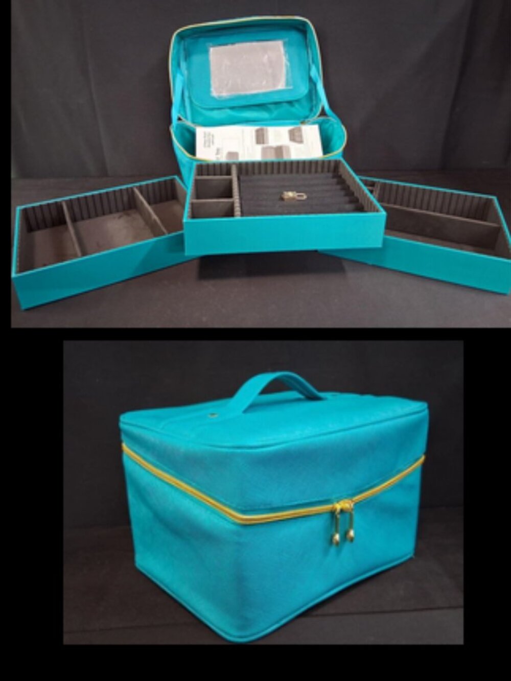 NEW Joy Mangano Jewel Kit Trio 3 Tier Jewelry Case Organizer Travel/Home